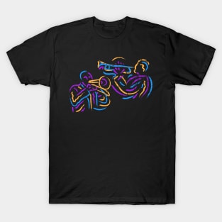 Musicians Duo Modern Style T-Shirt